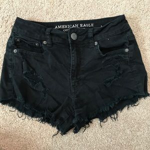 Black American Eagle Shorts